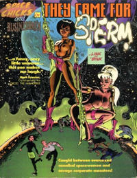 Cover Thumbnail for Space Chicks and Businessmen or They Came for Sperm (Fantagraphics, 2000 series) 