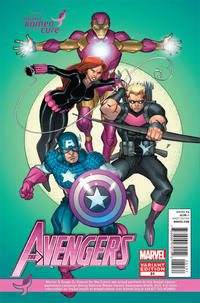 Cover for Avengers (Marvel, 2010 series) #31 [Susan G. Komen]