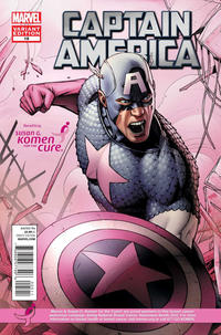 Cover Thumbnail for Captain America (Marvel, 2011 series) #18 [Susan G. Komen Variant]