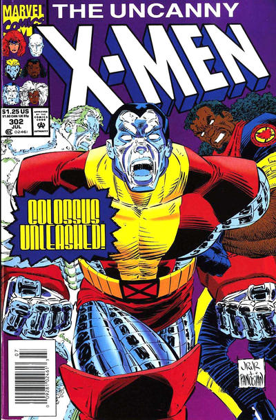 Cover for The Uncanny X-Men (Marvel, 1981 series) #302 [Newsstand]