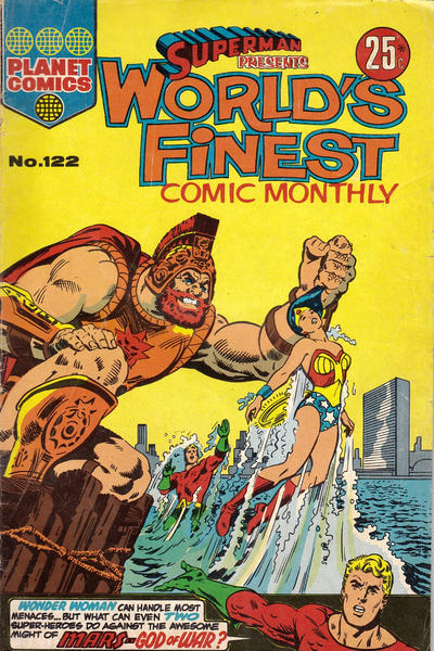 Cover for Superman Presents World's Finest Comic Monthly (K. G. Murray, 1965 series) #122