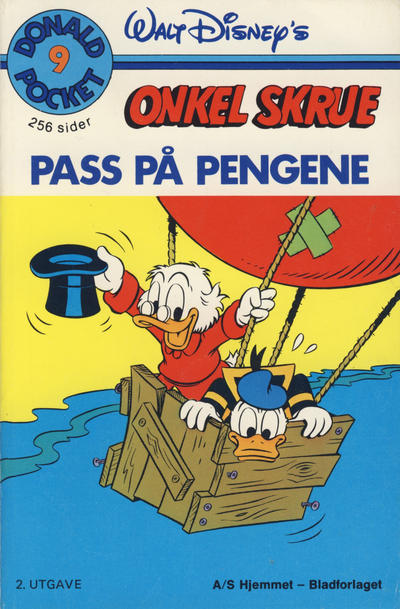 Cover for Donald Pocket (Hjemmet / Egmont, 1968 series) #9 - Onkel Skrue, pass på pengene [2. opplag]