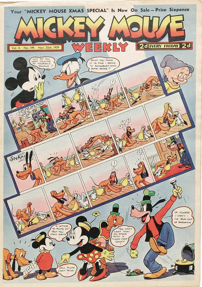 Cover for Mickey Mouse Weekly (Odhams, 1936 series) #199