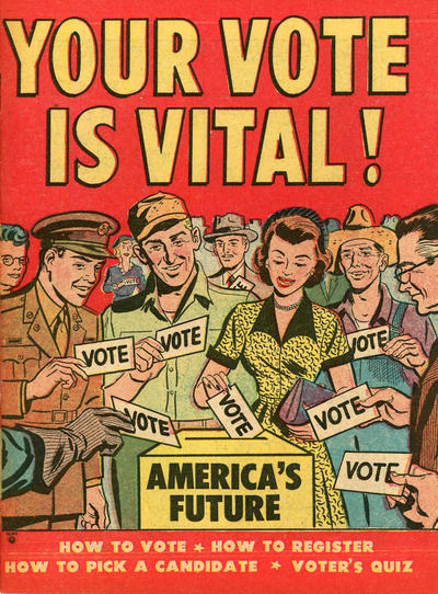 Cover for Your Vote Is Vital! (Harvey, 1952 series) 