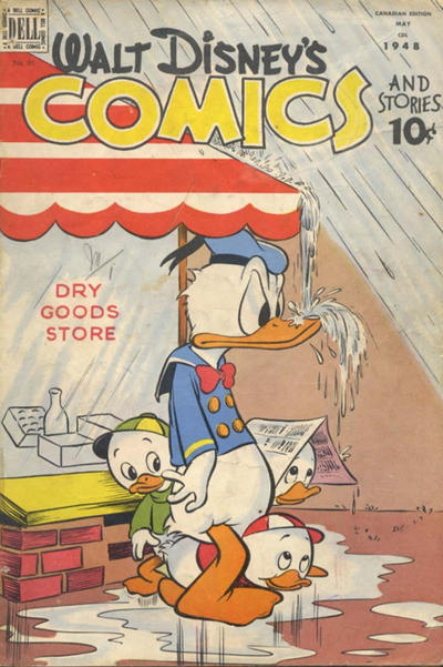Cover for Walt Disney's Comics and Stories (Wilson Publishing, 1947 series) #v8#8 (91)