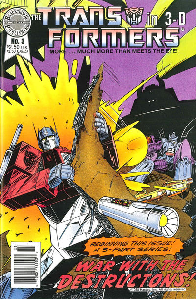 Cover for The Transformers in 3-D (Blackthorne, 1987 series) #3