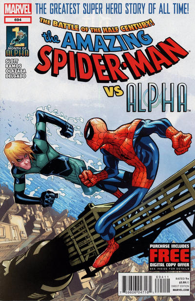 Cover for The Amazing Spider-Man (Marvel, 1999 series) #694 [Direct Edition]