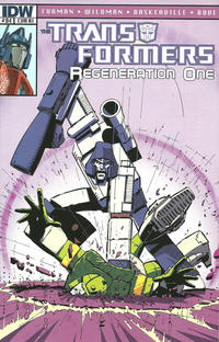 Cover Thumbnail for Transformers: Regeneration One (IDW, 2012 series) #84 [Cover RI - Incentive Geoff Senior Variant]