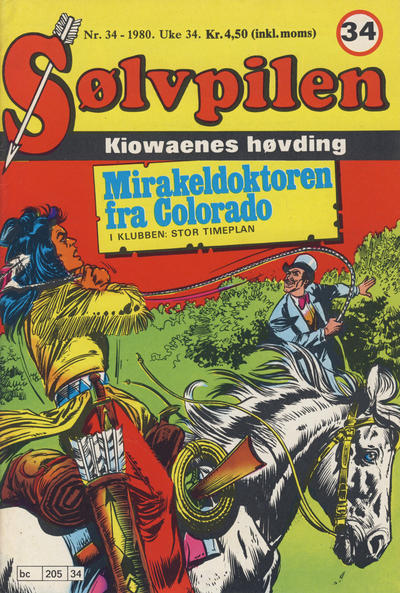 Cover for Sølvpilen (Allers Forlag, 1970 series) #34/1980