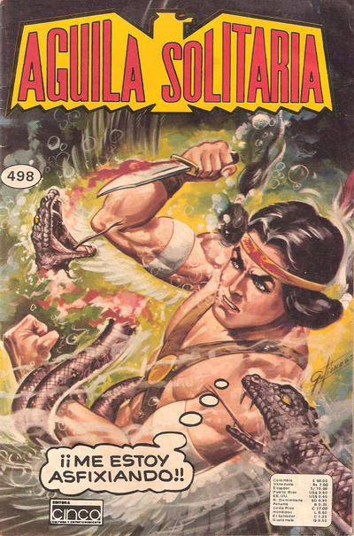 Cover for Aguila Solitaria (Editora Cinco, 1976 series) #498
