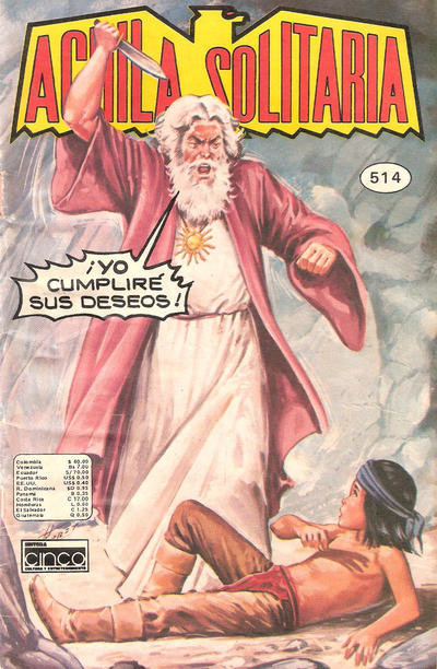 Cover for Aguila Solitaria (Editora Cinco, 1976 series) #514