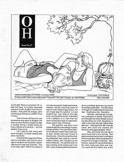 Cover for Oh (B Publications, 1992 series) #17