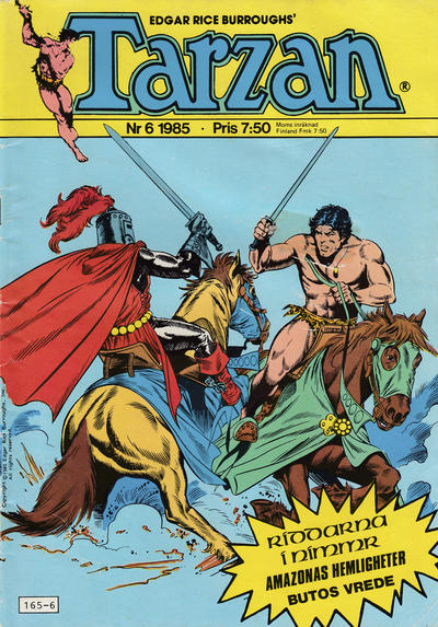 Cover for Tarzan (Atlantic Förlags AB, 1977 series) #6/1985