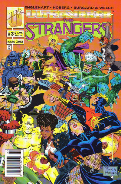 Cover for The Strangers (Malibu, 1993 series) #3 [Newsstand]