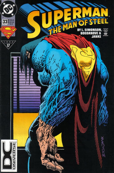 Cover for Superman: The Man of Steel (DC, 1991 series) #33 [DC Universe Corner Box]