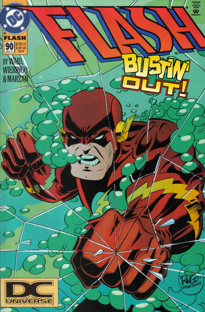 Cover for Flash (DC, 1987 series) #90 [DC Universe Corner Box]