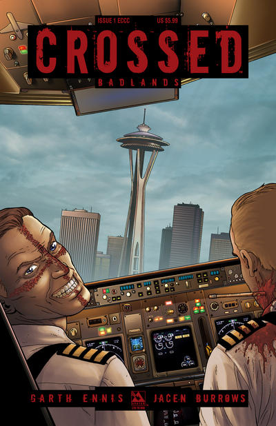 Cover for Crossed Badlands (Avatar Press, 2012 series) #1 [2012 ECCC Exclusive ECCC Cover - Jacen Burrows]