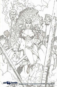 Cover Thumbnail for Tales from Wonderland: The Red Queen (Zenescope Entertainment, 2009 series) [Blue Gryphon Sketch Exclusive - Rich Bonk]