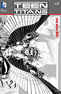 Cover Thumbnail for Teen Titans (DC, 2011 series) #0 [Brett Booth / Norm Rapmund Wraparound Black & White Cover]