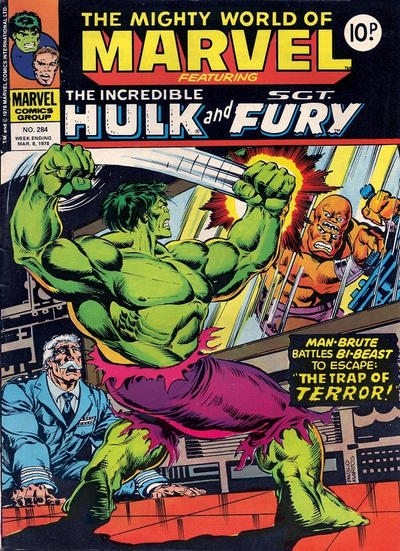 Cover for The Mighty World of Marvel (Marvel UK, 1972 series) #284