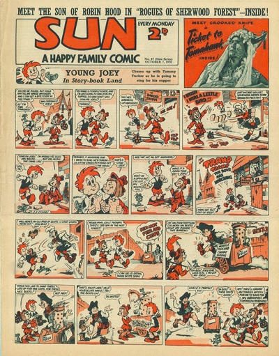 Cover for Sun Comic (Amalgamated Press, 1949 series) #87