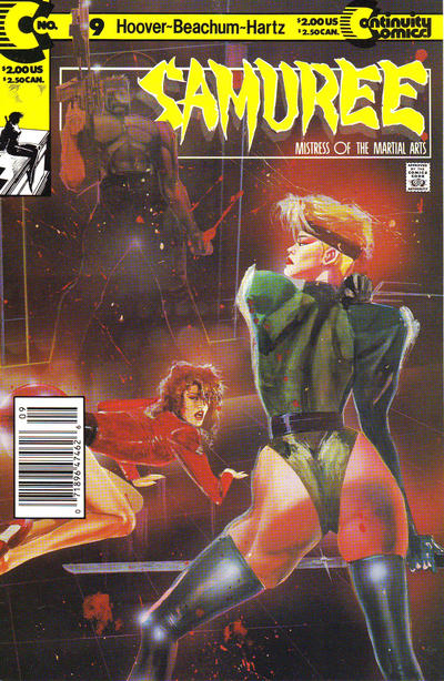 Cover for Samuree (Continuity, 1987 series) #9 [Newsstand]