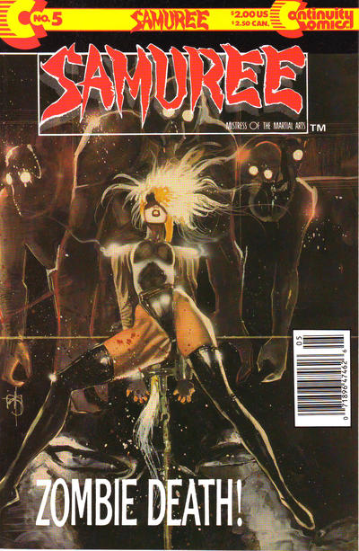 Cover for Samuree (Continuity, 1987 series) #5 [Newsstand]