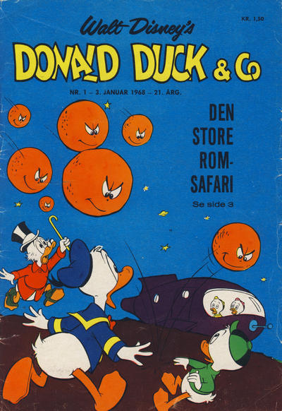 Cover for Donald Duck & Co (Hjemmet / Egmont, 1948 series) #1/1968
