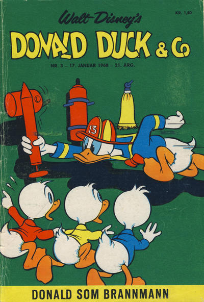 Cover for Donald Duck & Co (Hjemmet / Egmont, 1948 series) #3/1968