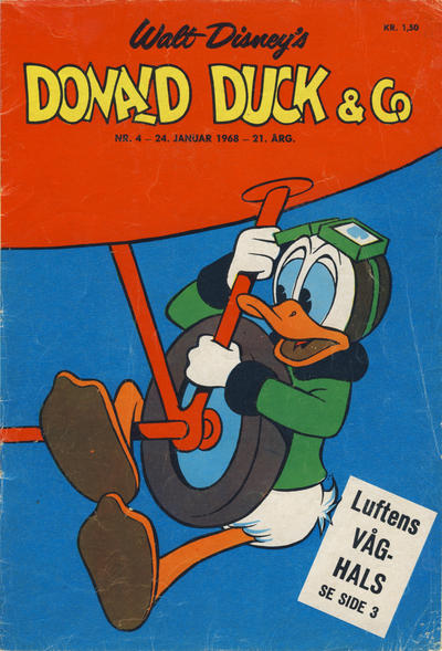 Cover for Donald Duck & Co (Hjemmet / Egmont, 1948 series) #4/1968