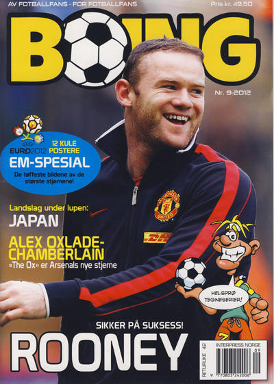 Cover for Boing (Serieforlaget / Se-Bladene / Stabenfeldt, 1984 series) #9/2012 [Salgsutgave]