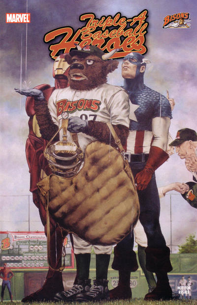 Cover for Custom: Triple A Baseball Heroes (Marvel, 2007 series) #1 [Buffalo Bisons variant]