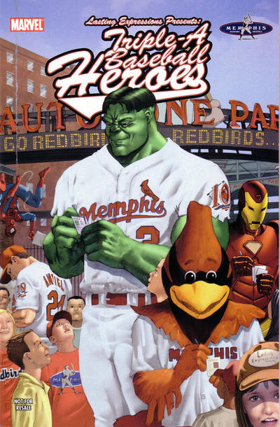 Cover for Custom: Triple A Baseball Heroes (Marvel, 2007 series) #1 [Memphis Redbirds variant]