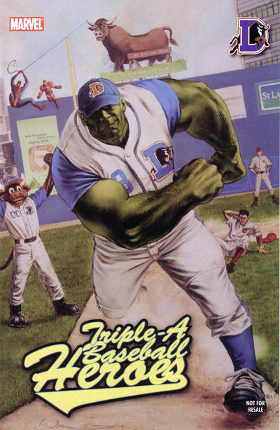 Cover for Custom: Triple A Baseball Heroes (Marvel, 2007 series) #1 [Durham Bulls variant]