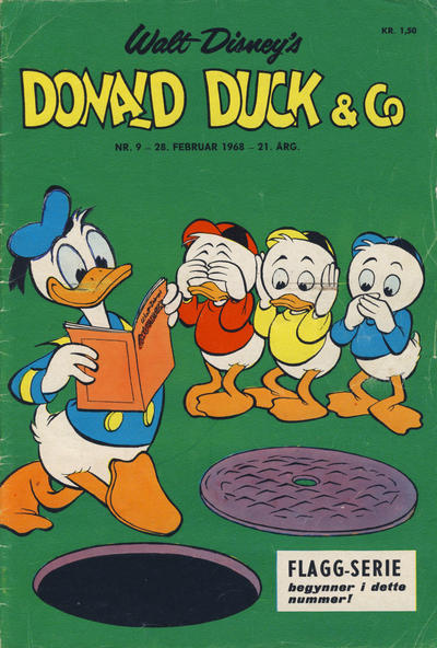 Cover for Donald Duck & Co (Hjemmet / Egmont, 1948 series) #9/1968