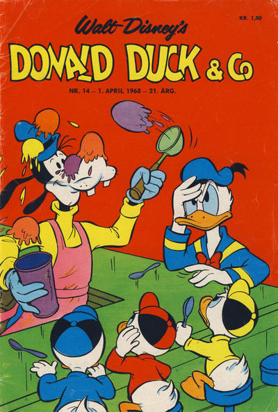 Cover for Donald Duck & Co (Hjemmet / Egmont, 1948 series) #14/1968