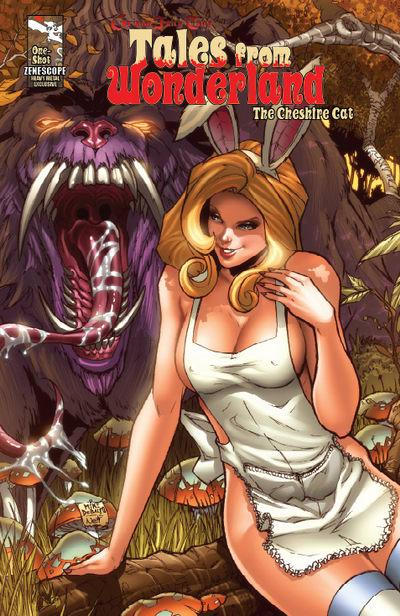Cover for Tales from Wonderland: The Cheshire Cat (Zenescope Entertainment, 2009 series) [Heavy Metal Exclusive Cover - Mike DeBalfo]
