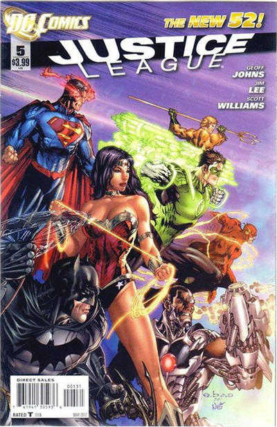Cover for Justice League (DC, 2011 series) #5 [Eric Basaldua Cover]