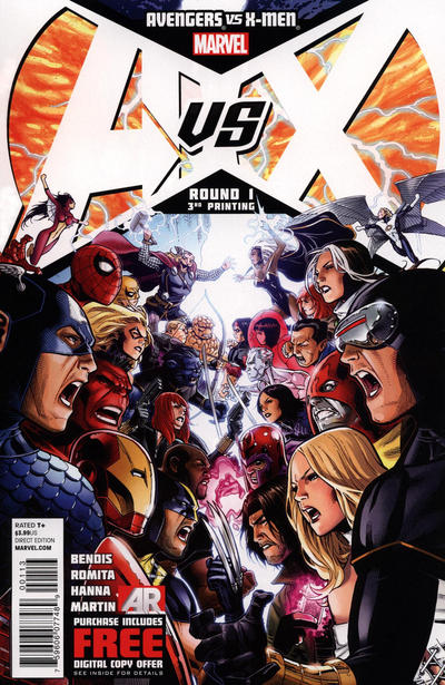 Cover for Avengers vs. X-Men (Marvel, 2012 series) #1 [3rd Printing Variant]