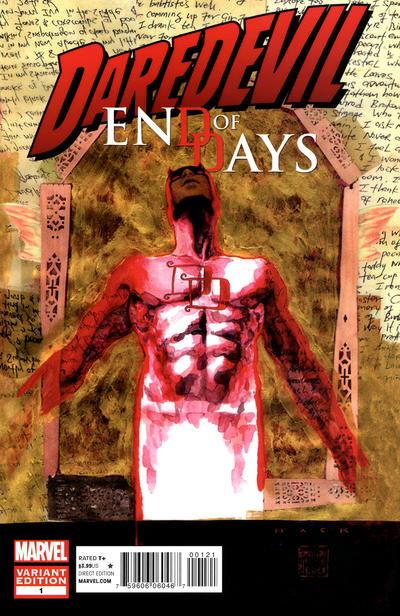 Cover for Daredevil: End of Days (Marvel, 2012 series) #1 [Variant Cover by David Mack]