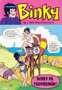 Cover Thumbnail for Binky (Semic, 1976 series) #3/1978