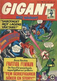 Cover Thumbnail for Gigant (Centerförlaget, 1963 series) #1/1968