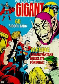 Cover Thumbnail for Gigant (Williams Förlags AB, 1969 series) #4/1975