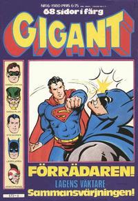 Cover Thumbnail for Gigant (Semic, 1976 series) #6/1980