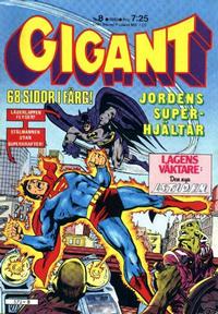 Cover for Gigant (Semic, 1976 series) #8/1980
