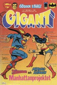 Cover Thumbnail for Gigant (Semic, 1976 series) #7/1981