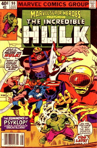Cover for Marvel Super-Heroes (Marvel, 1967 series) #90 [Newsstand]