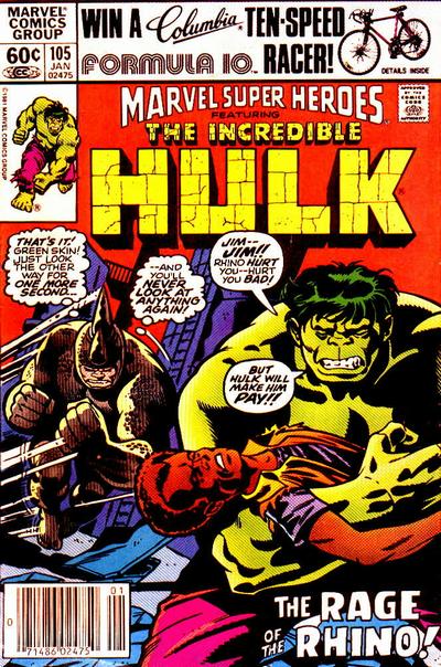 Cover for Marvel Super-Heroes (Marvel, 1967 series) #105 [Newsstand]