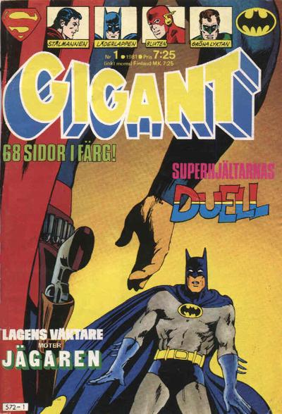 Cover for Gigant (Semic, 1976 series) #1/1981
