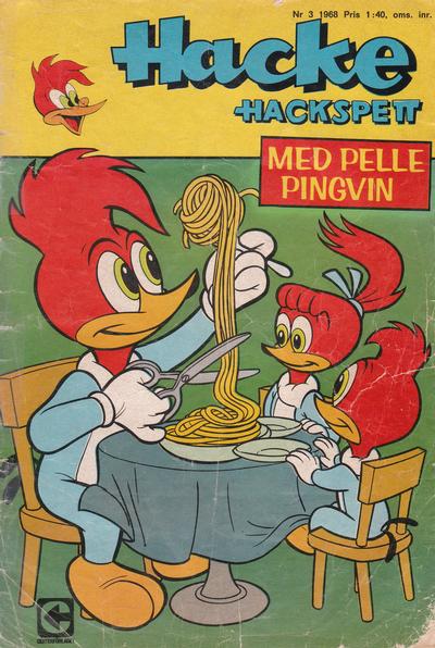 Cover for Hacke Hackspett (Centerförlaget, 1954 series) #3/1968
